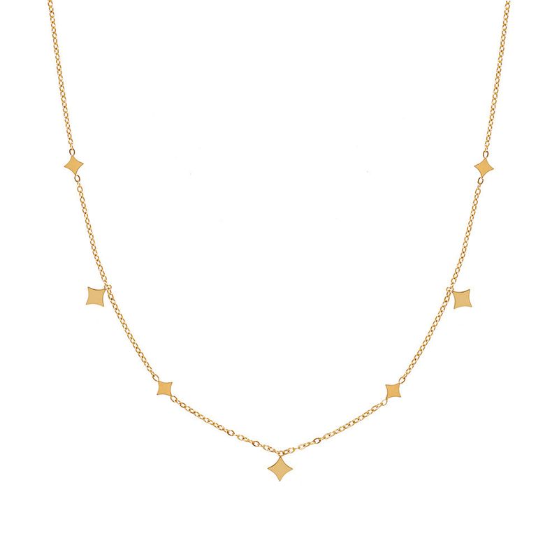 Bracelet de cheville léger et luxueux en acier titane avec paillettes étoilées et losanges scintillantes pour femme, exquis, plein ciel, étoile, haut de gamme_voghion.com