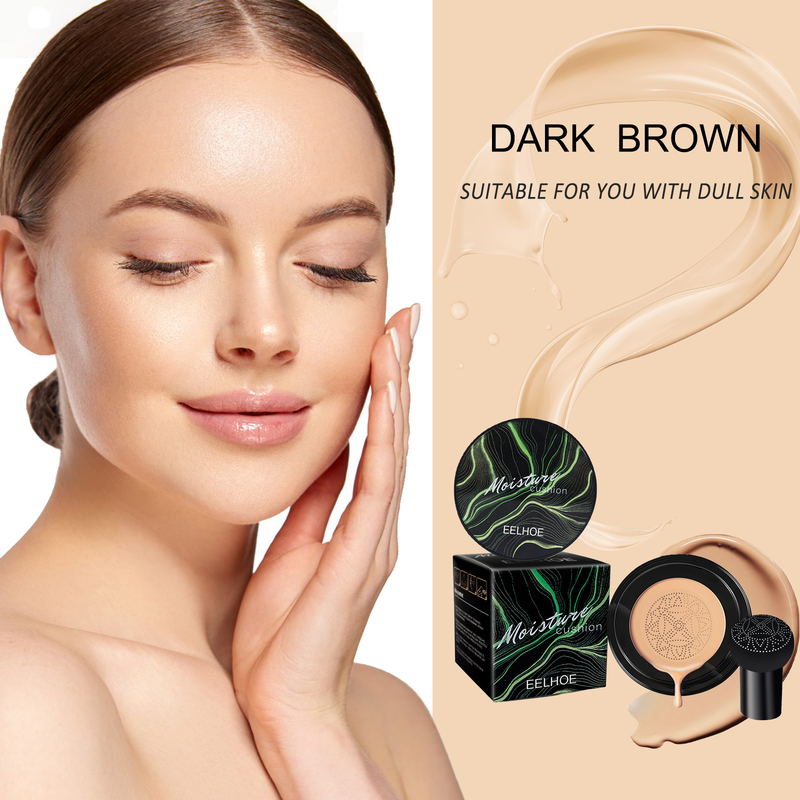 EELHOE Mushroom Head Air Cushion BB Cream Mushroom Air Cushion Covers Facial Defects and Brightens Nude Makeup Foundation Make-up_voghion.com