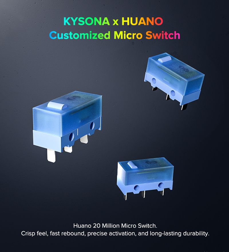 KYSONA M660 Wireless Gaming Mouse Bluetooth Mice Ergonomic 57g Lightweight 1KHz Polling Rate 24000DPI For Laptop PC_voghion.com