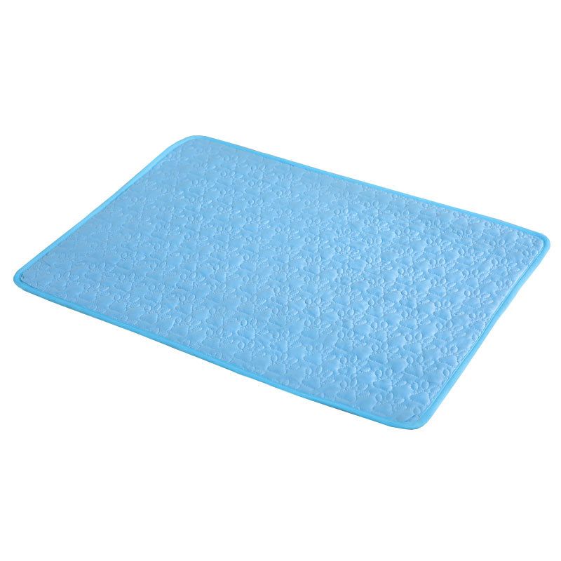 Cama refrescante y transpirable de seda para gatos, ideal para el verano, resistente a las mordeduras._voghion.com