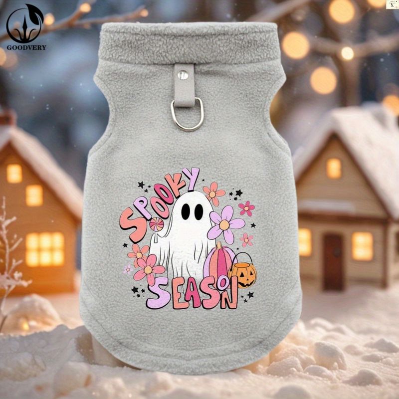 GOODVERYHalloween Style Mysterious Pattern Print Pet Clothes Winter Soft Fleece Pet Dog Clothes Puppy Clothing French Bulldog Coat Pug Costumes Jacket_voghion.com