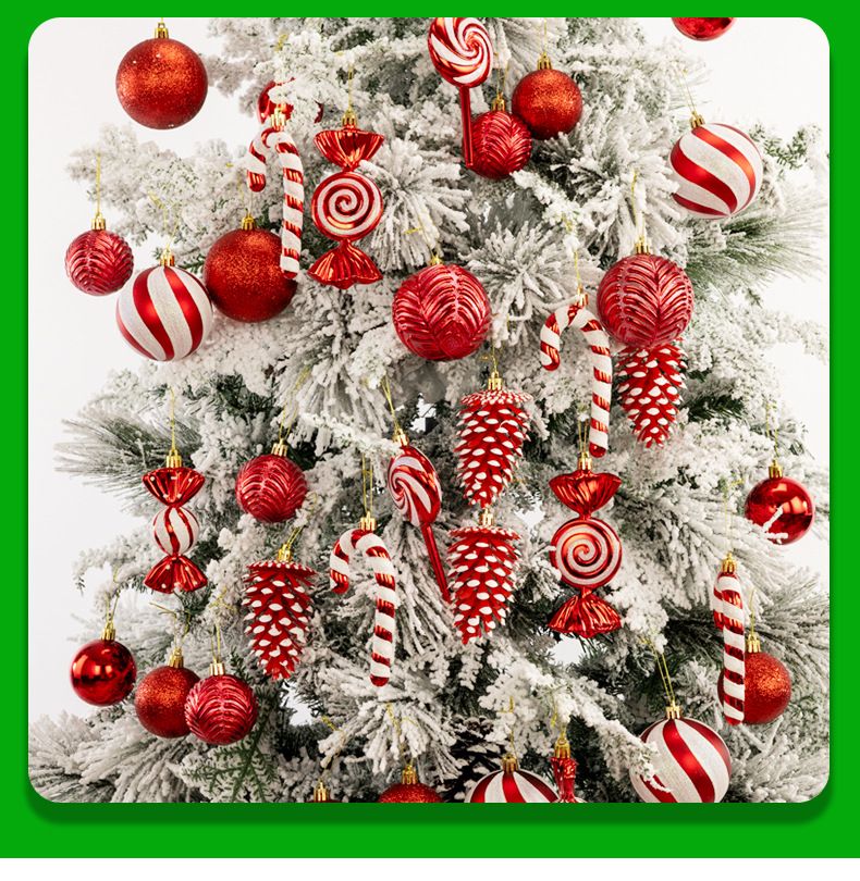 Χριστουγεννιάτικο 8cm/6cm36 Σετ Τεμαχίων Χριστουγεννιάτικη Μπάλα Χριστουγεννιάτικο Κρεμαστό Κουτί δώρου Κοστούμι Χριστουγεννιάτικο Δέντρο Αξεσουάρ Διακόσμηση_voghion.com