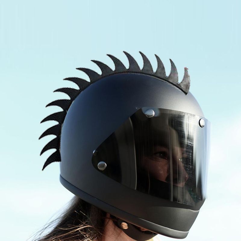 Motorcycle Modification Accessories, Helmet Decoration Strip, Cockscomb Head, Horns, Personalized Stickers_voghion.com