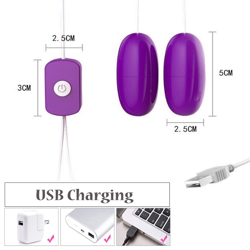 Wibrujące Jajko dla Kobiet Język Oralny Lizanie Seks Zabawki Wibrator USB Punkt G. Masaż Masturbator Kobiecy Intymny_voghion.com