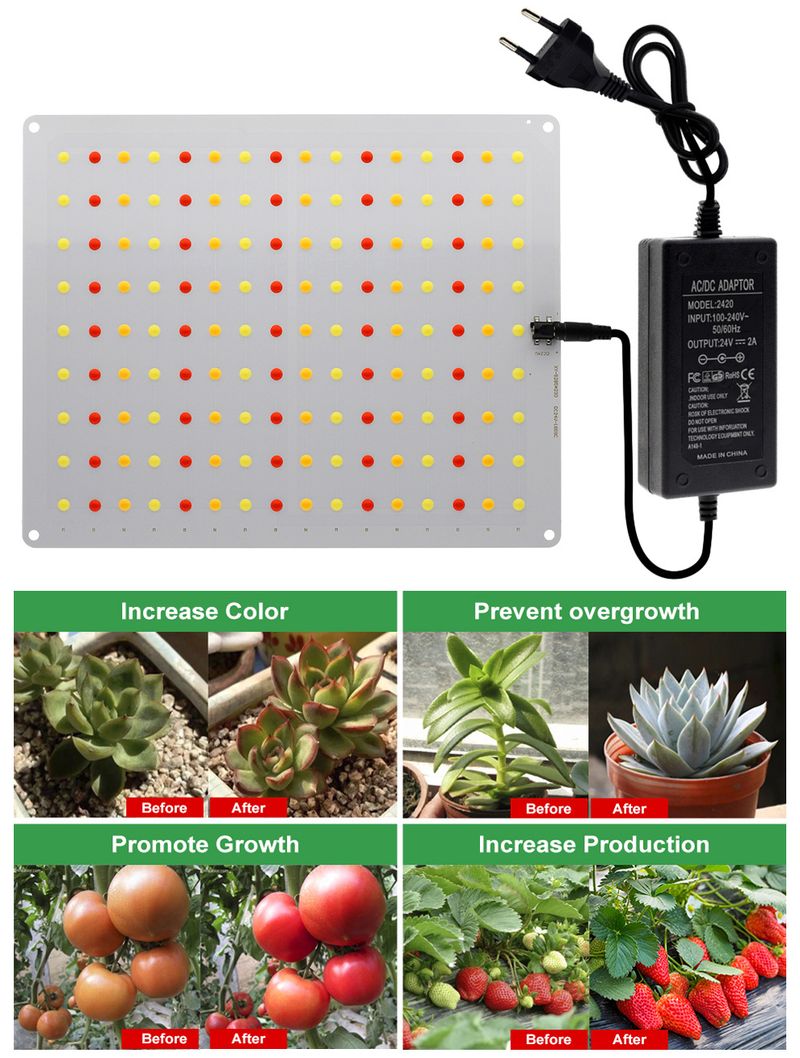 Ledgrowlight Quantum Board Planzewuesstumslampe Dimmbar Vollspektrum Planzefëllliicht Indoor Treibhausplanzung_voghion.com