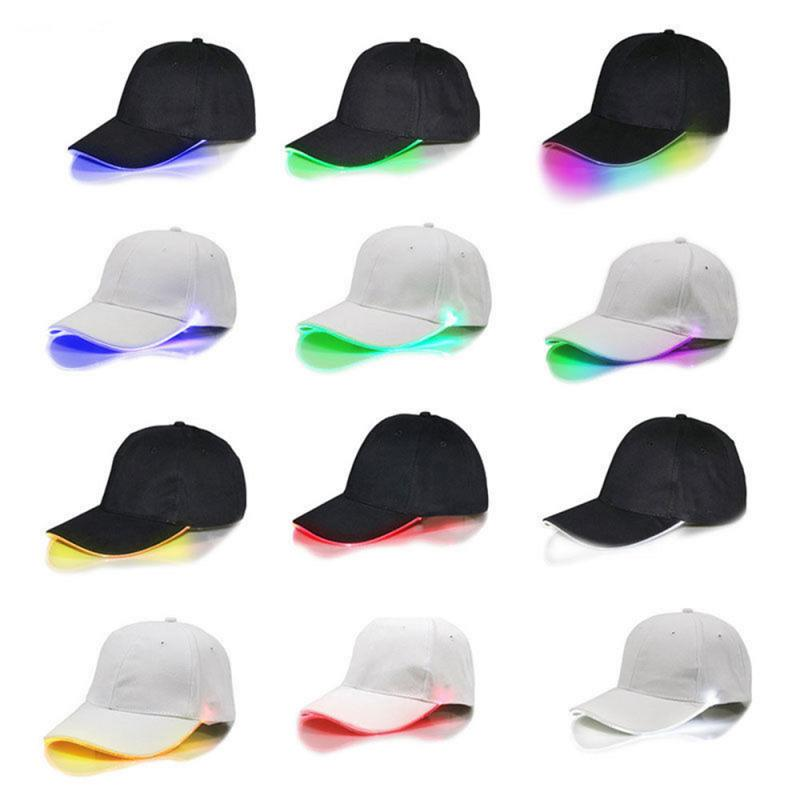 LED Flashing Baseball Cap Adjustable Party Hip-Hop Luminous Hat Bar Fun Event Night Illumination Casual Baseball Cap_voghion.com