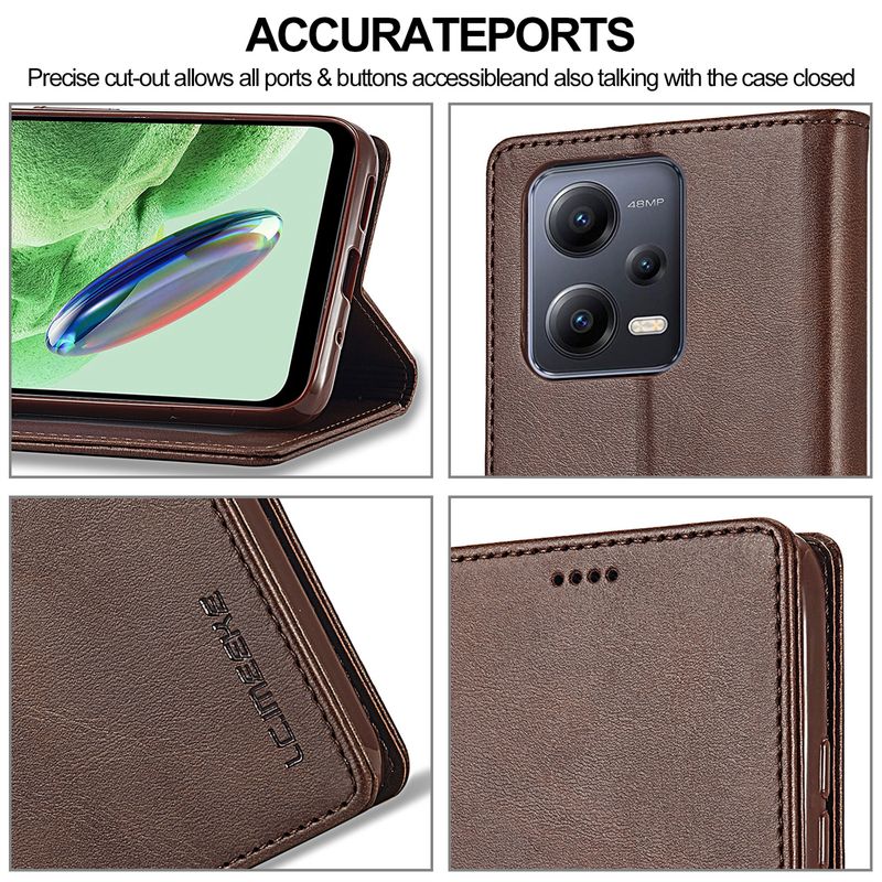 Husă din piele pentru Xiaomi Redmi Note 14 13 12 13C 14C 14R A3 A4 Plus POCO C61 C75 C65 X6 X5 M6 Pro 4G 5G portofel cu suport pentru carduri_voghion.com