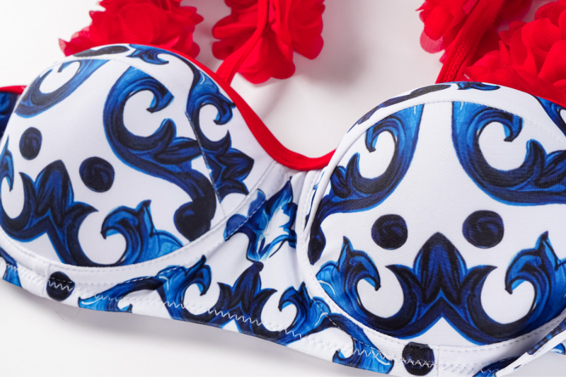 Conjunto de traje de baño de una pieza con estilo para vacaciones en la playa para mujer_voghion.com