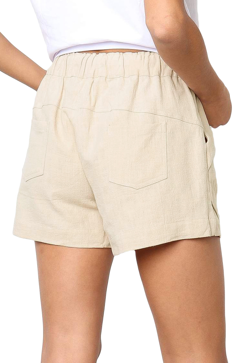 Stilvolle Damen-Jogginghose mit hohem Bund und Schnürung aus Stretchmaterial_voghion.com