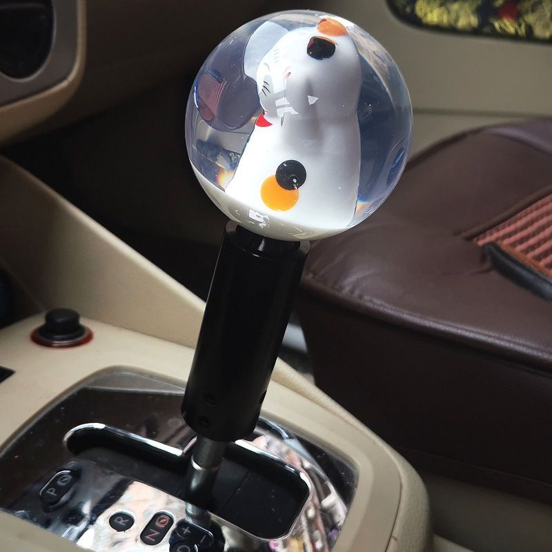 JDM Car Fortune Cat China-Chic Ve Windstop Gear Kişiselleştirilmiş Evrensel Modifikasyon Topu Engelleyici Yaratıcı Dalga Çubuğu_voghion.com