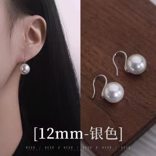 Orecchini pendenti semplici, eleganti e sofisticati, in stile coreano Dongdaemun, con grandi perle, per donne_voghion.com