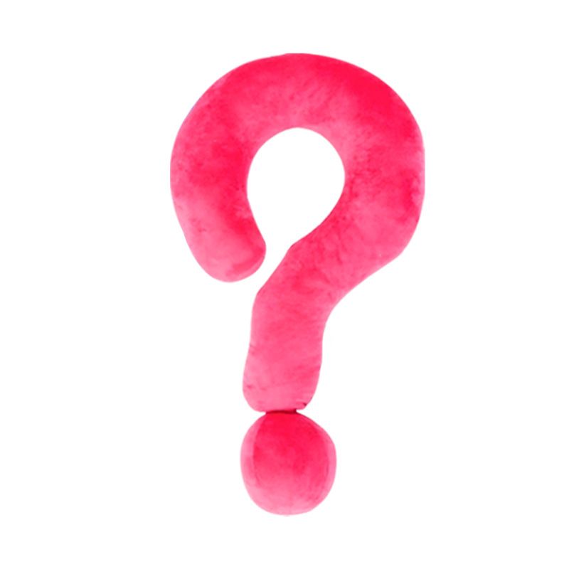 Cuscino a forma di punto interrogativo, pezzo di street style pop-up, decorazione per la casa_voghion.com