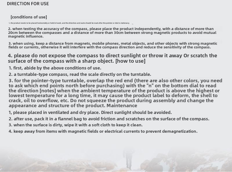Source Manufacturer American Outdoor Multifunctional Compass High Precision Professional Camping Luminous North Needle_voghion.com