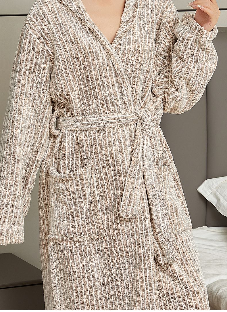 Soft Touch Micro Polár kapucnis fürdőköpeny Plüss Long Spa Robe Nedvszívó fürdőköpeny_voghion.com