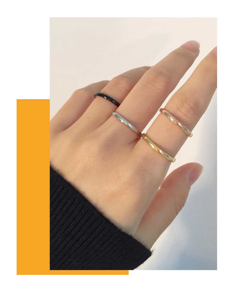 Vnox 2mm Anelli sottili per donne e ragazze in acciaio inossidabile massiccio Set minimalista Elegante anello di coda per feste Taglia extra piccola #3- #10_voghion.com