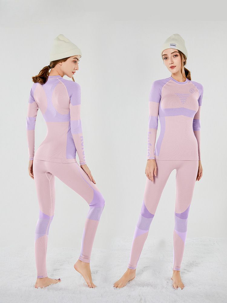 Pantaloni da sci professionali Kufeng Quick-Dry Thmal Compression Lay per uomo e donna, traspiranti e traspiranti._voghion.com