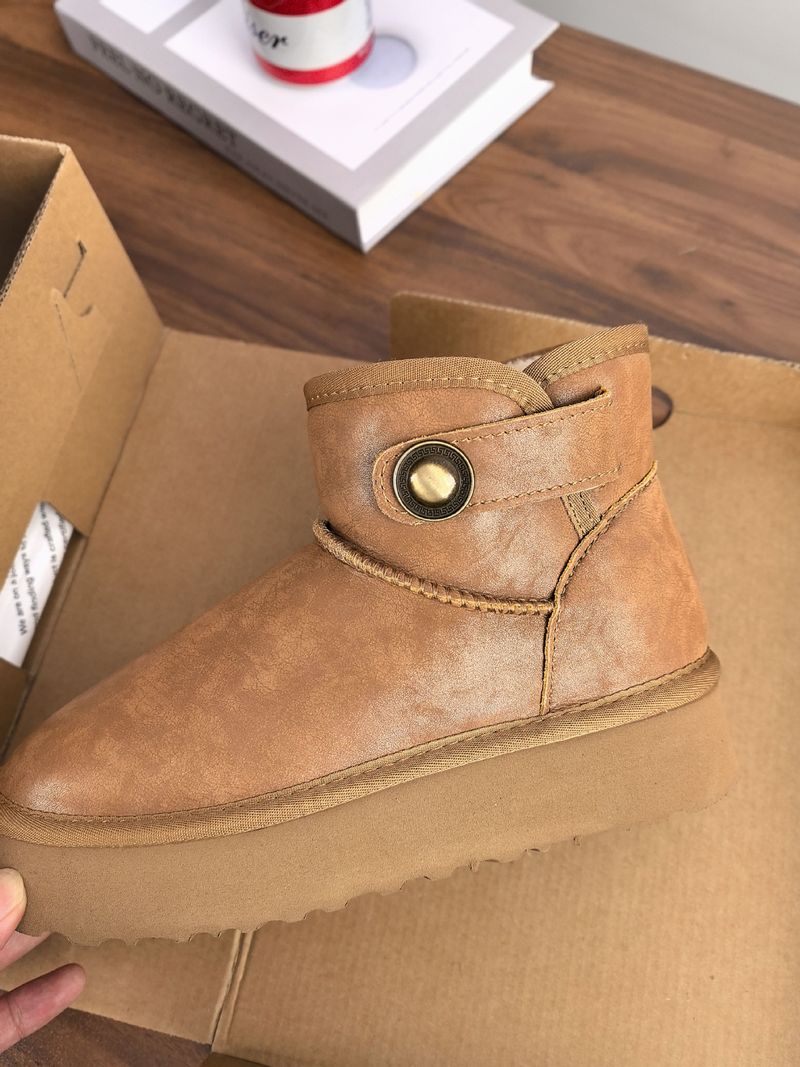 Women Classical Ultra Mini Platform Boots Designer Snow Boot Tazz Slippers Tasman Fur Slides Suede Wool Slip-on Winter Warm Shoes Luxury Ankle Booties_voghion.com