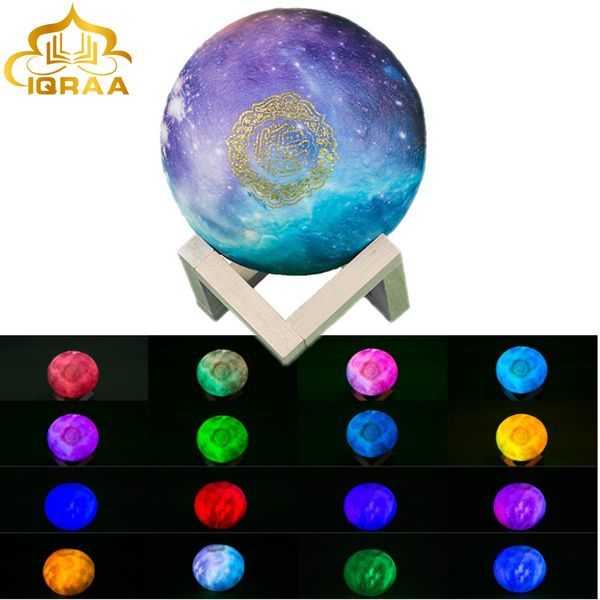 Speaker APP Control Speaker Dropshipping 3D Print Star Lamp Wireless Colorful Remote Touch Veilleuse Coranique_voghion.com