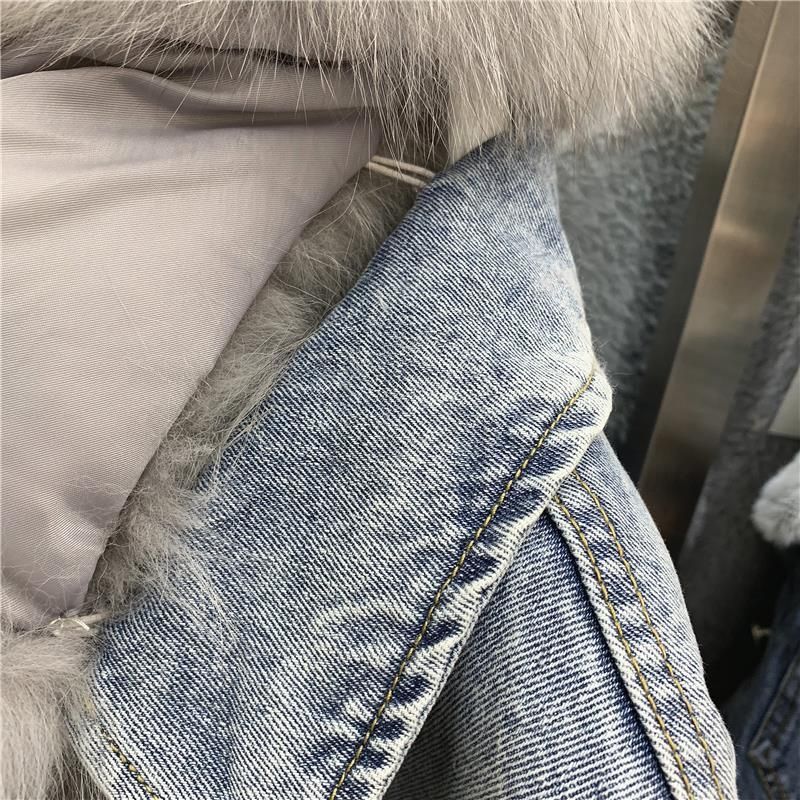 Abbigliamento da donna giacca in denim BF spesso in cotone per donna autunno e inverno nuova taglia grande ampia più cappotto in velluto di lana di agnello e cotone per donna_voghion.com