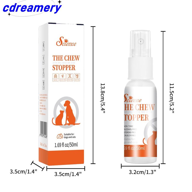 1pcs 50ml Pet Restricted Area Spray Pet Expel Spray Stop Chewing Multifunctional Gentle Stop Biting Spray For Dogs Cats Pet Supplies_voghion.com