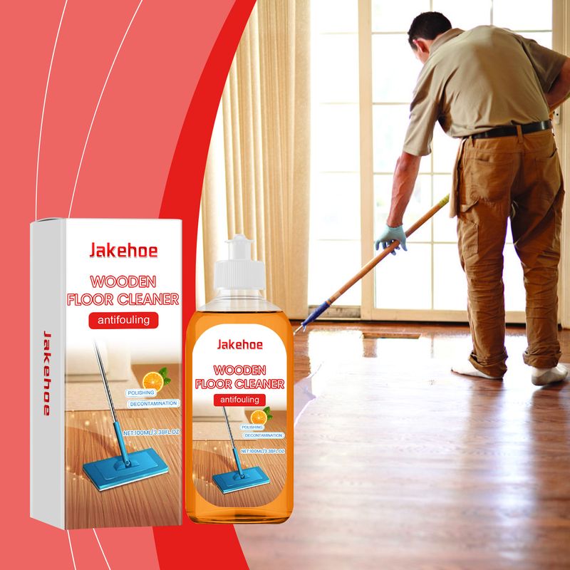 Jakehoe Decontamination Floor Cleaner Flooring Multi-Effect Decontamination Polishing Brightening Orange Fragrance Foam_voghion.com