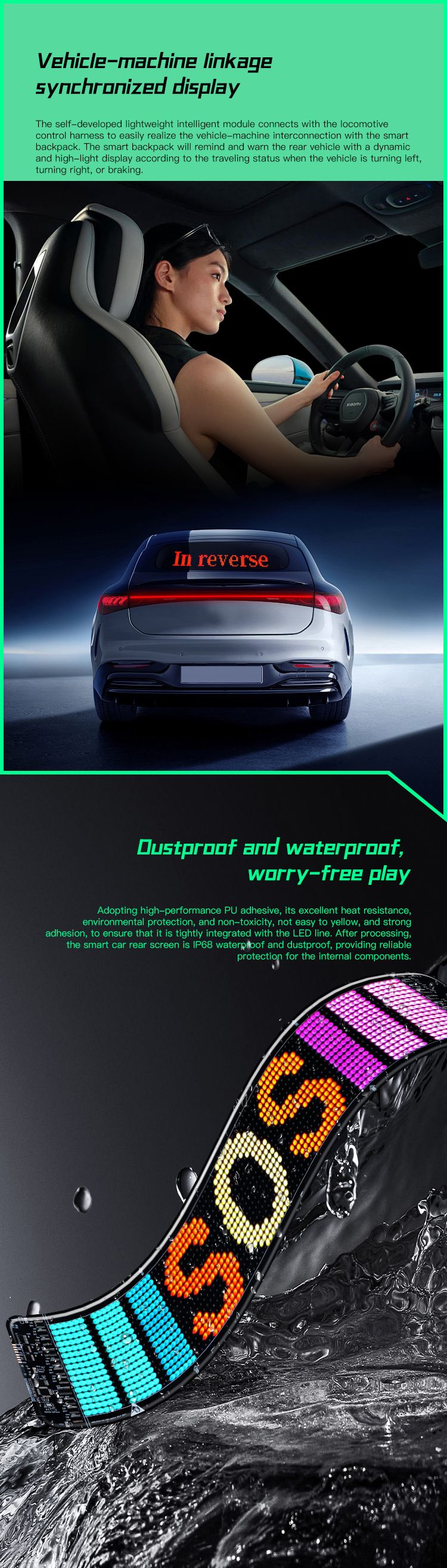 1 pz flessibile Smart LED Display Matrix Pixel Panel Demon Eyes fai da te modello programmabile telecomando / APP di controllo per auto_voghion.com