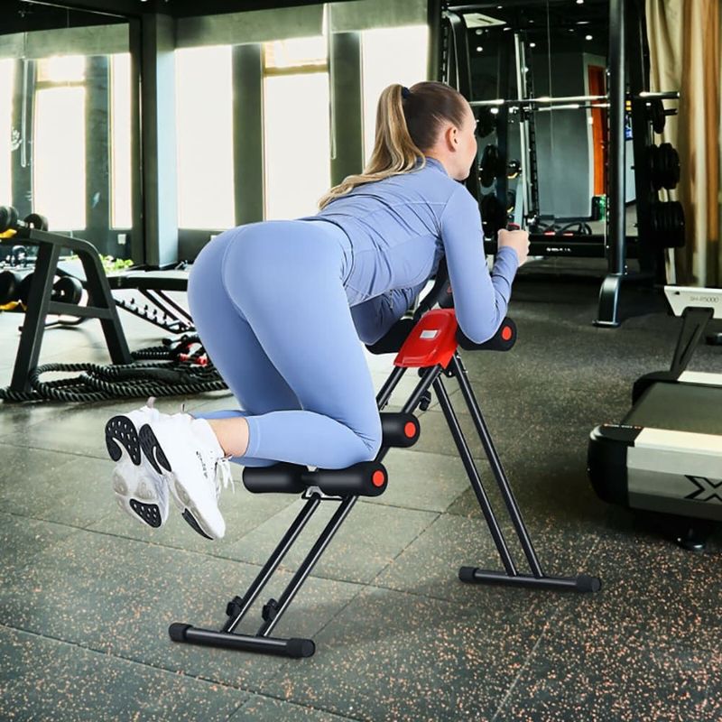 Foldable Adjustable Core Abdominal Trainer With 3 Adjustable Resistance And LCD Displa_voghion.com