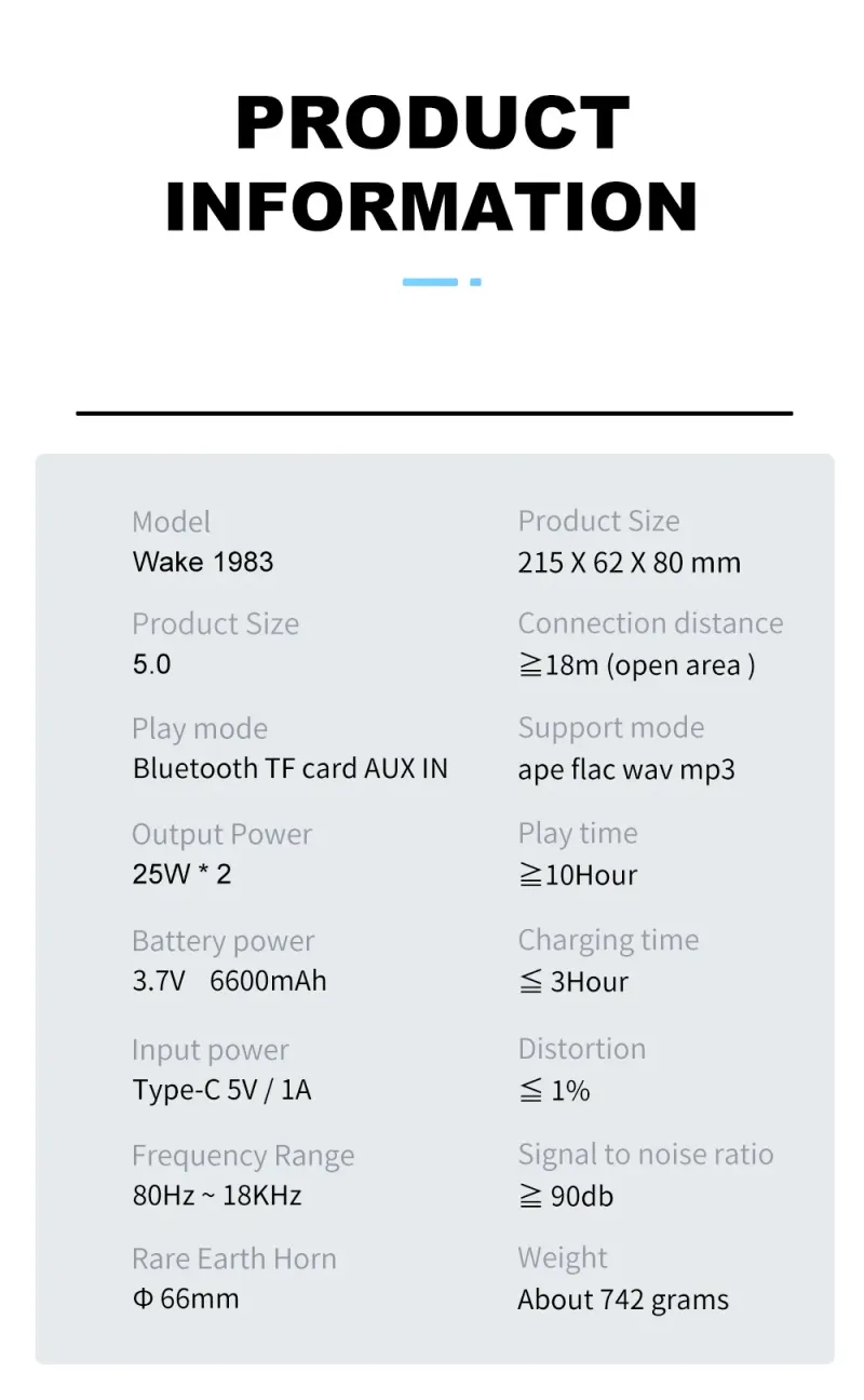 Xdobo Portable Wake 1983 Original Authentic Voice, Heavy Bass, Full Frequency At Will Switch High-quality DSP Chip TWS_voghion.com