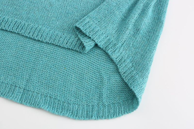 Women's Clothing summer fashion casual deep V-neck vest drawstring knitted women's sweater suit two-piece set_voghion.com