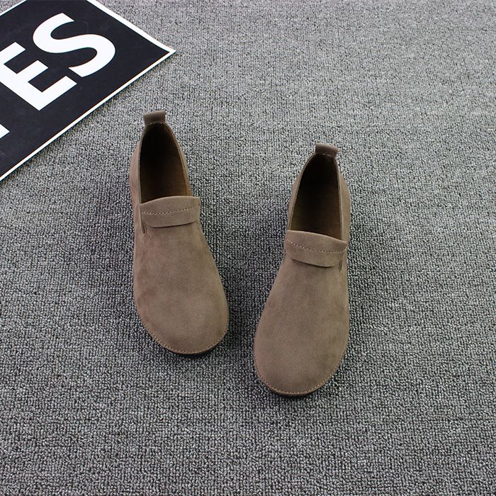 Modische Mori Girl Flats mit flachem Absatz und runder Spitze für Frühling und Herbst_voghion.com