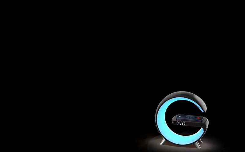 Big G6 Colorful Clock Light Bedhead Wireless Charging Bluetooth Speaker Multi Functional Bluetooth Audio_voghion.com