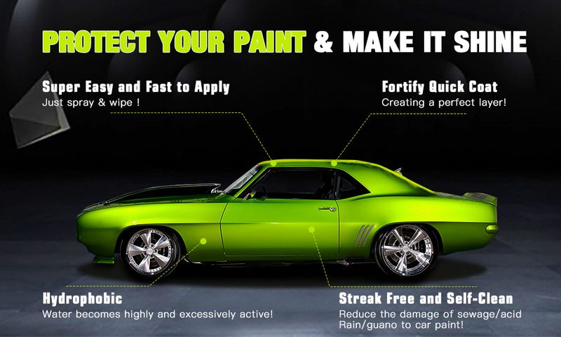 HGKJ-AUTO-S6 Ceramic Spray Hydrophobic High Gloss Nano Durable Car Paint Coating Agent_voghion.com