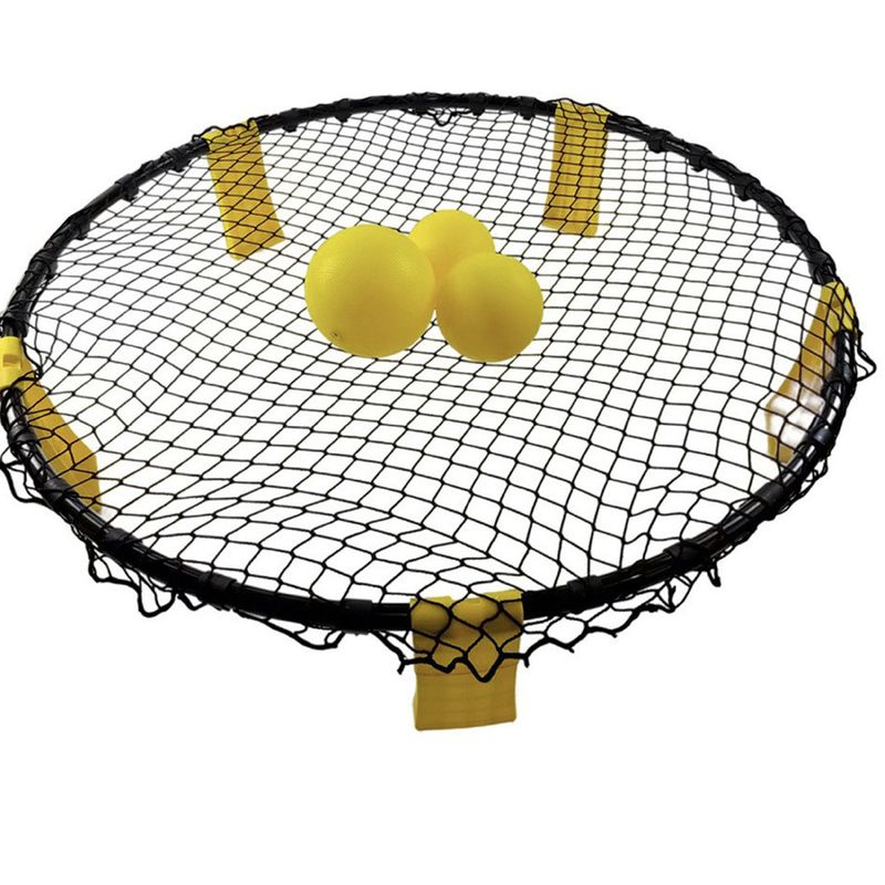 Balón de voleibol inflable amarillo de PVC para entrenamiento al aire libre, playa y entretenimiento_voghion.com