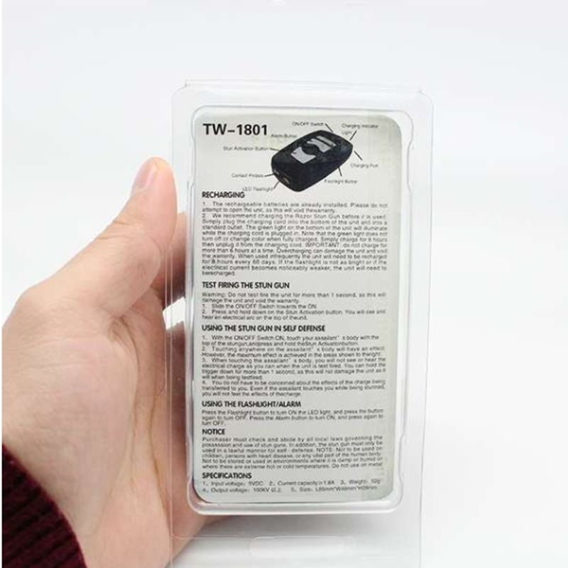 Rechargeable LED Flashlight Heavy Duty Stun Gear Self Defensive Flashlight Stun Torch_voghion.com