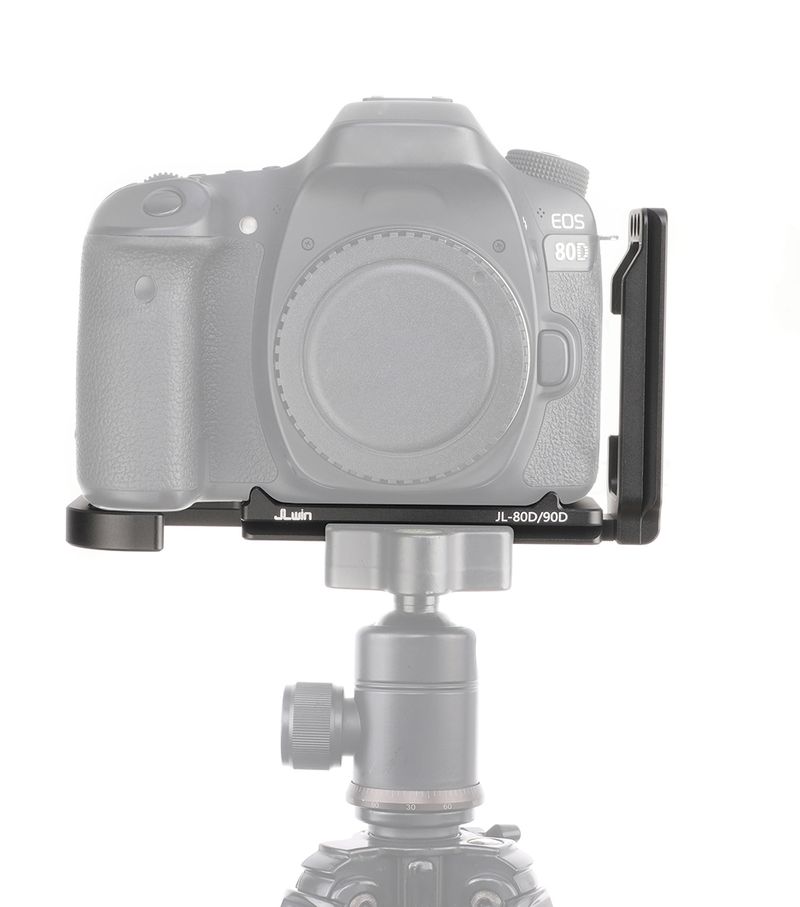 Suporte de câmera FOTGA em formato L para Canon 70D 80D 90D, placa de base, liberação rápida, QR, vertical, parafuso 1/4, estabilizador_voghion.com