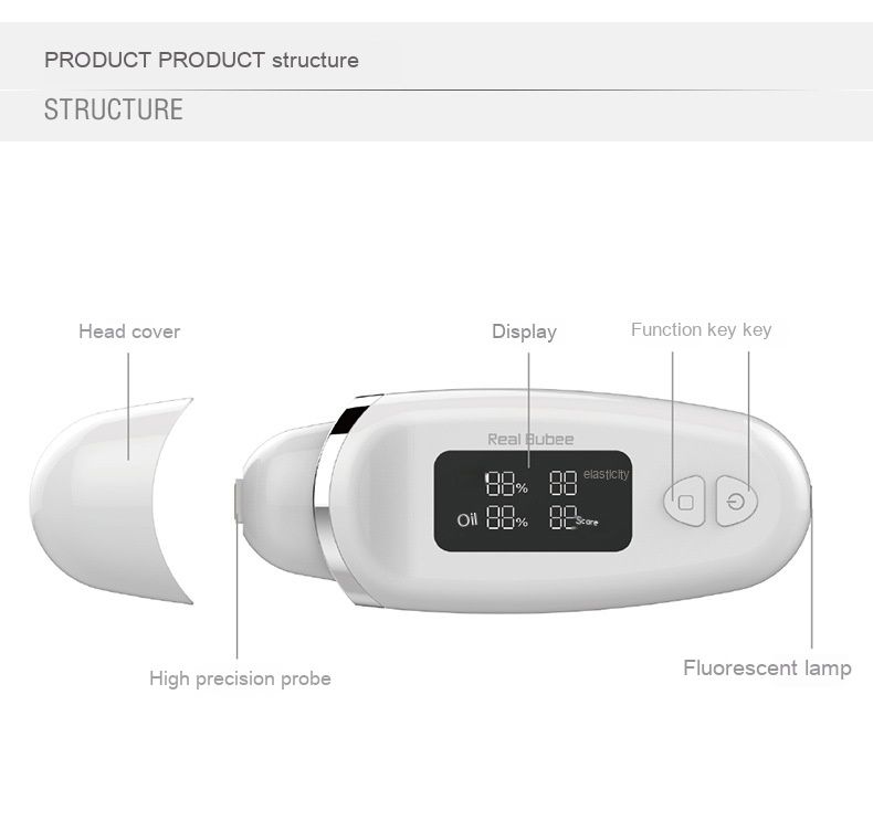 Digital Skin Oil Moisture Tester Moisture Oil Content Facial Skin Analyzer Detection Skin Condition Monitor Hydrating_voghion.com