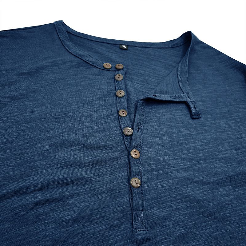 Maglietta Henley in bambù a maniche lunghe, da uomo, estiva, da esterno, 2025d_voghion.com