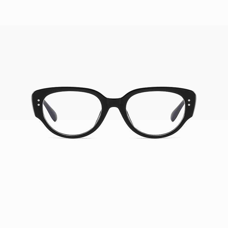 rimmed Eyeglasses Frames Cat Eye Square Round Face Slim Fit Presbyopia Glasses_voghion.com
