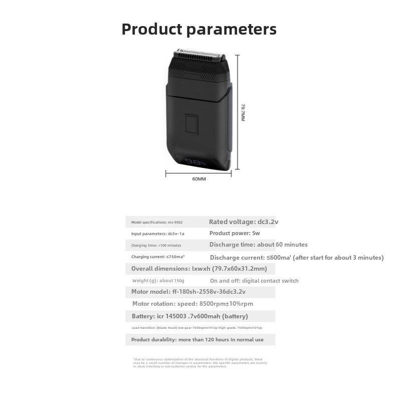 Aparat de ras electric cu piston pentru bărbați, cu afișaj digital USB, cuțit dublu, dispozitiv de albire a capului de chelie, artefact pentru capul chel_voghion.com