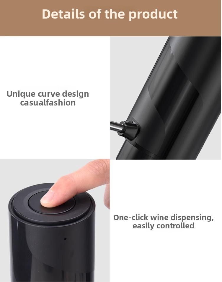 Nouveau modèle de distributeur automatique de pression d'air, décanteur à usage domestique, pompe électrique de style européen, verseur de vin_voghion.com