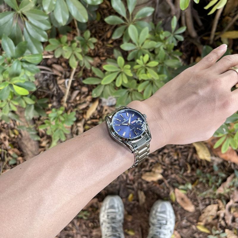 Double Calendar, New Watch Men's Automatic Mechanical Watch Simple Casual Steel Belt Waterproof Hollow Men's Watch Famous Watch_voghion.com