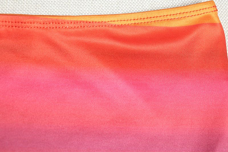 Women's Clothing Gradient Printing Sleeveless Sexy Tube Top Slim Hip Skirt Suit_voghion.com