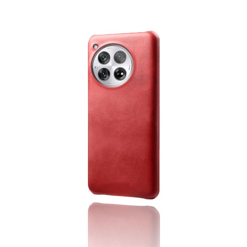 Geschikt voor OnePlus 12 mobiele telefoonhoesje, beschermhoes van kalfsleer, OnePlus 12 leren hoesje met kalfsleersticker._voghion.com