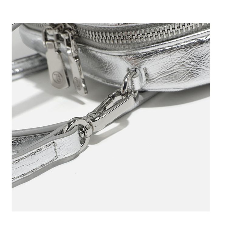 Korea Nischendesign Baseball Frühling Sommer Neue Damen Silber Trend Kissentasche Modetrend Tote Handtasche Stilvoll Vielseitig Lässig Täglich_voghion.com