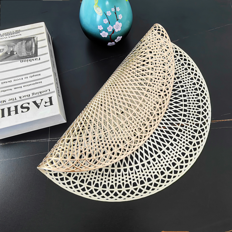 Französischer hitzebeständiger Untersetzer, Ins Home Decoration Photography Prop, High-End-Tisch-Wärmedämmmatte im europäischen Stil_voghion.com