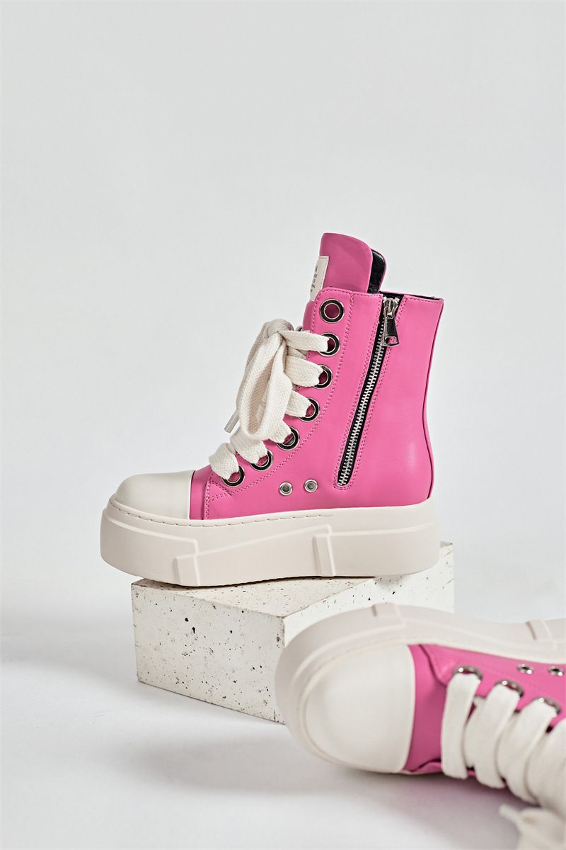 Herrskor Stor storlek Damskor Skor Par High Top Sneakers Supply All Match Tjock botten förhöjning Herrskor_voghion.com