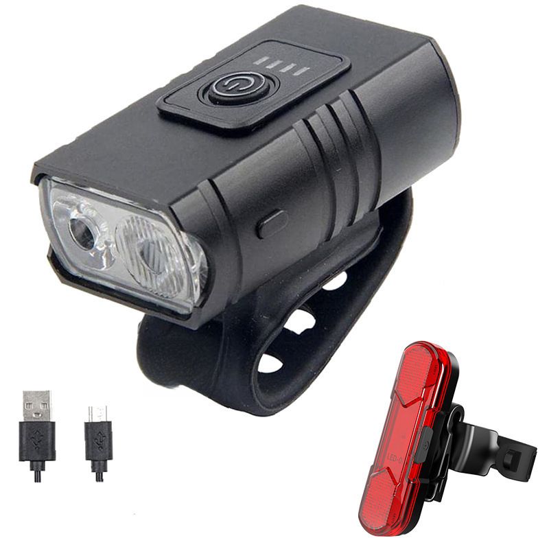 Nuova luce anteriore per bicicletta in alluminio ricaricabile tramite USB per guida notturna con fascio luminoso regolabile a 2 distanze_voghion.com