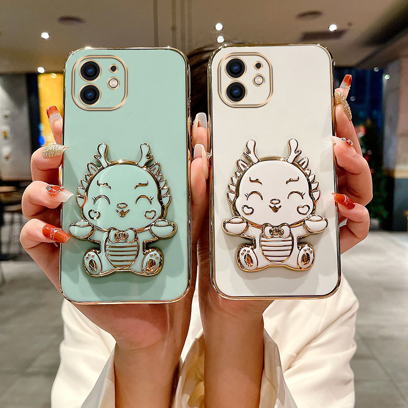 2024-es újévi sárkánytartó tok Samsung S23 S20 FE S24 Plus S21 Note 10 Lite S22 ultra ütésálló bevonattal_voghion.com