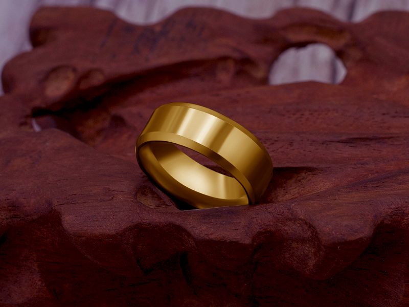 2025 Neuheiten Modischer schwarzer 8-mm-Edelstahlring für Herren, Hochzeits- und Abendring für Damen_voghion.com