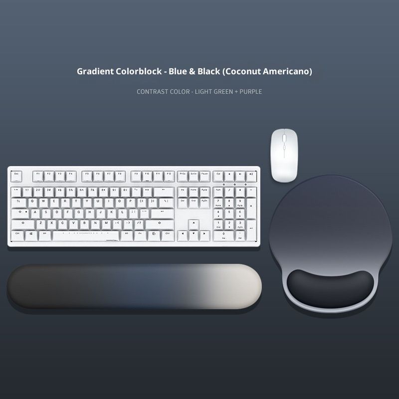 NeoGear Simple Gradient Mouse Keyboard Rest Memory Foam Support Wrist Pad For Women And Men_voghion.com